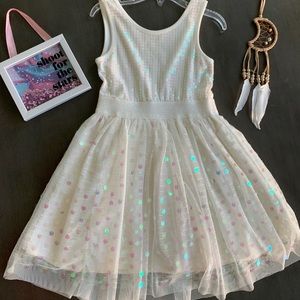 White Sequin Dress